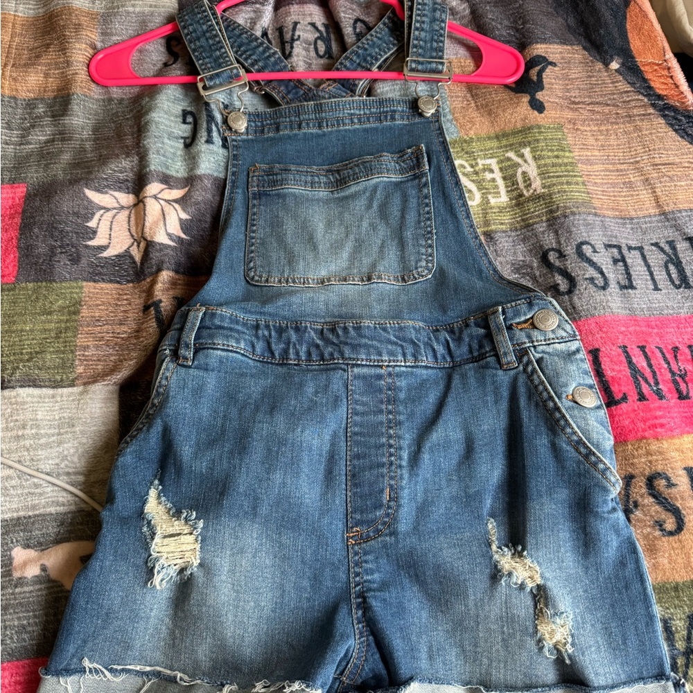 Rue21 Blue Denim Women Jeans Overalls